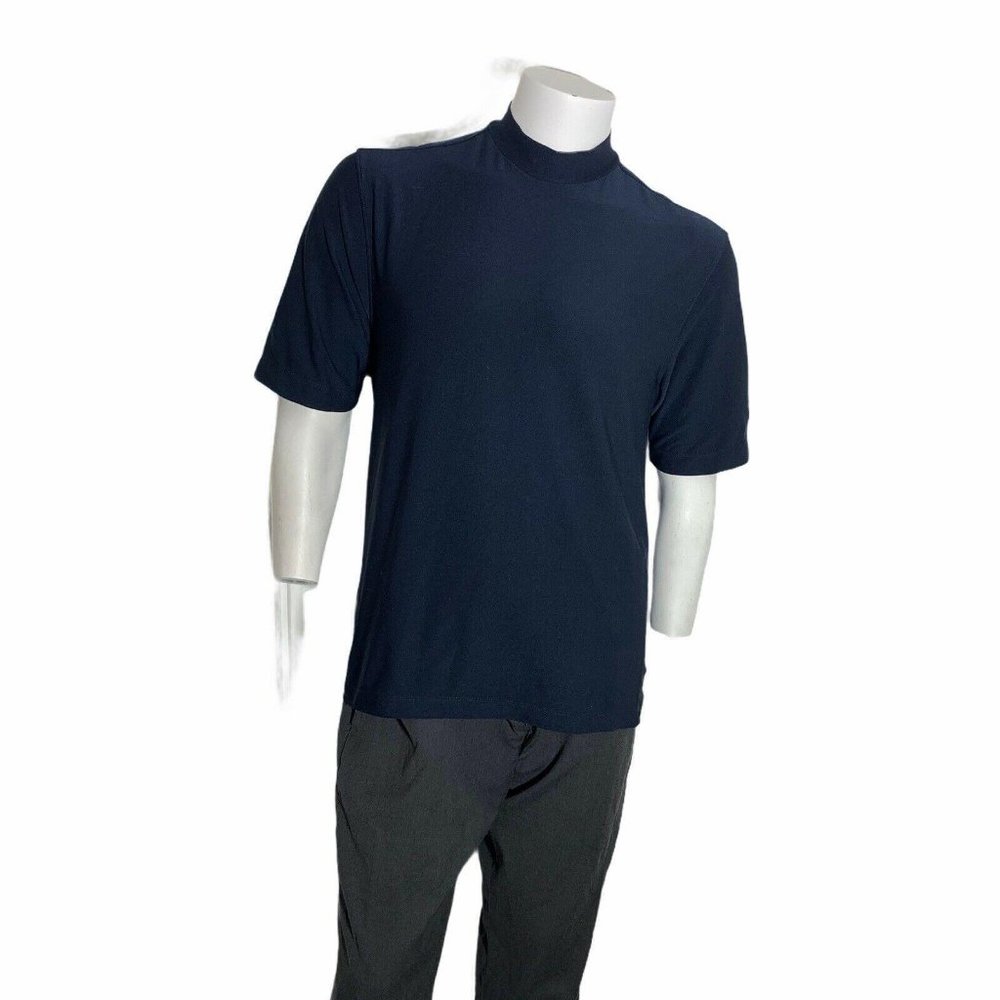 Nike Golf Mens Medium Short Sleeve Turtle Neck Shi